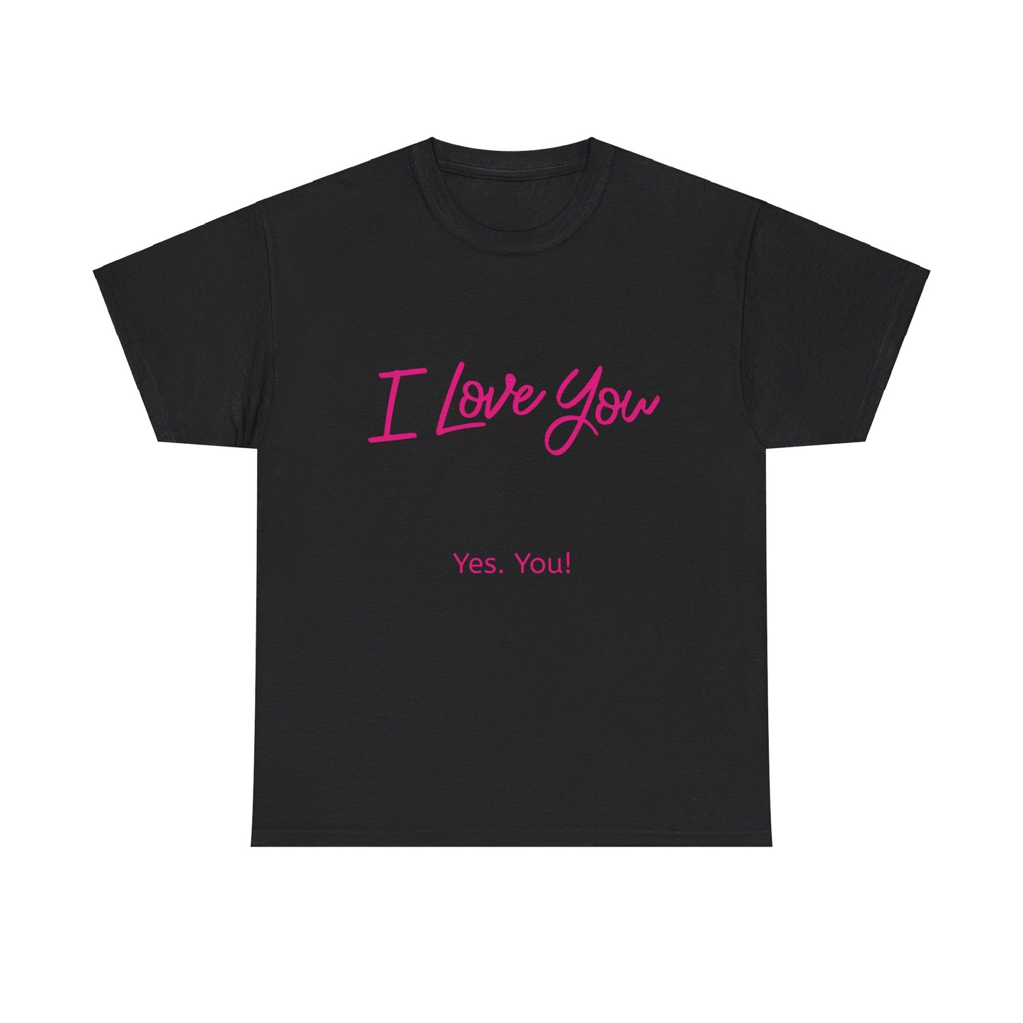 I Love You - Black & Pink Tee.