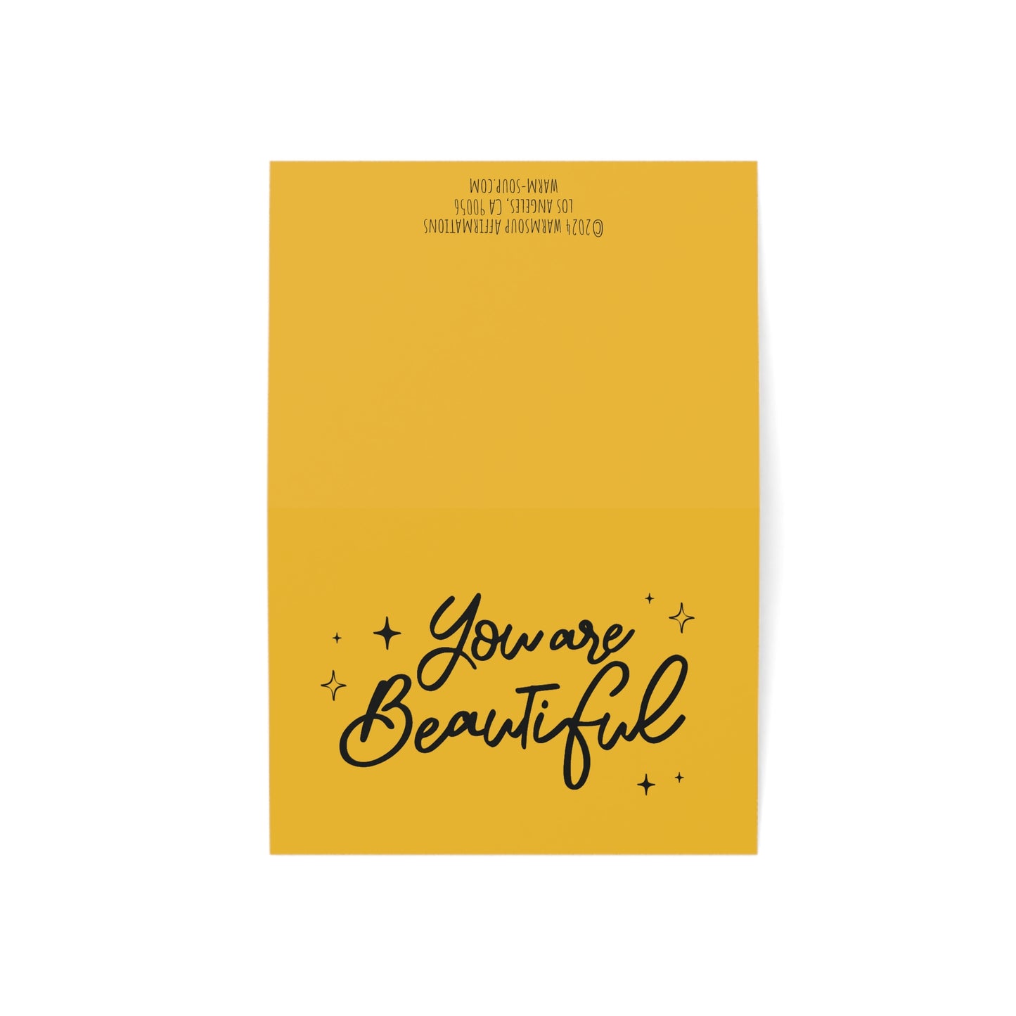 "You Are Beautiful" Note Card - Color