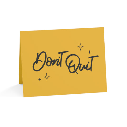 Don't Quit Note Card - Color